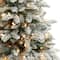4ft. Pre-Lit Flocked North Carolina Fir Artificial Christmas Tree, Clear Lights